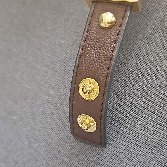 Leather adjustable cuff bracelet HOPE 6.75" - 7.2" - Picture 6 of 7